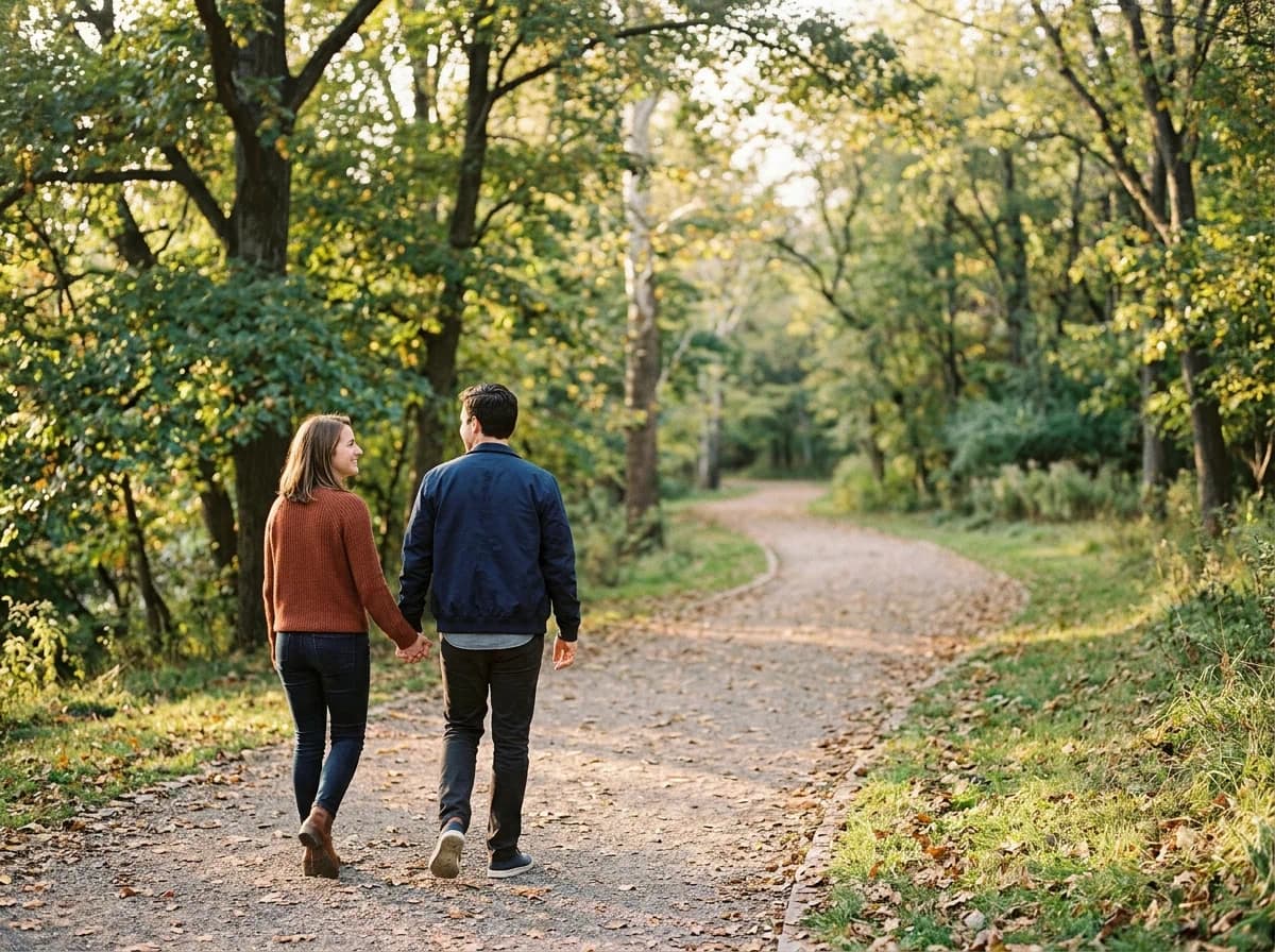 Couple feeling hopeful after deciding on therapy before marriage