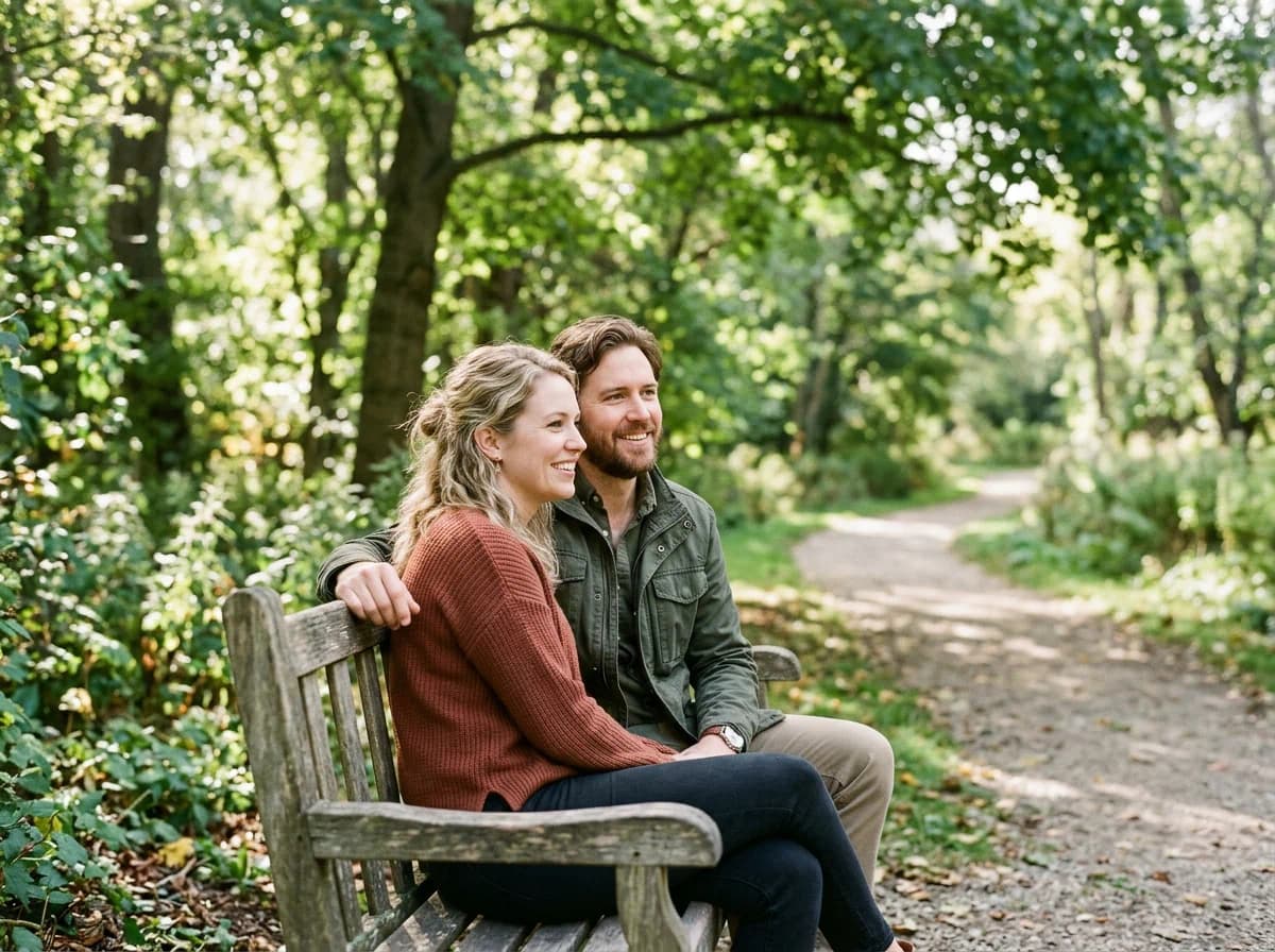 Couple at ease after aligning on decision making before marriage