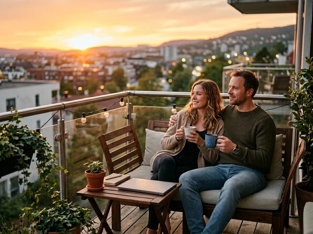 Couple at ease after aligning on entrepreneurship before marriage