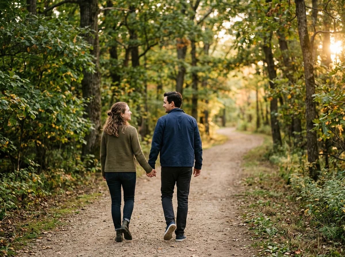 Couple supporting each other after fertility conversation before marriage