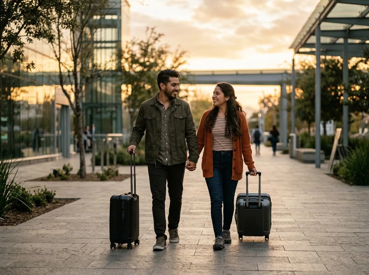 Couple relieved after organizing immigration and visa filing steps