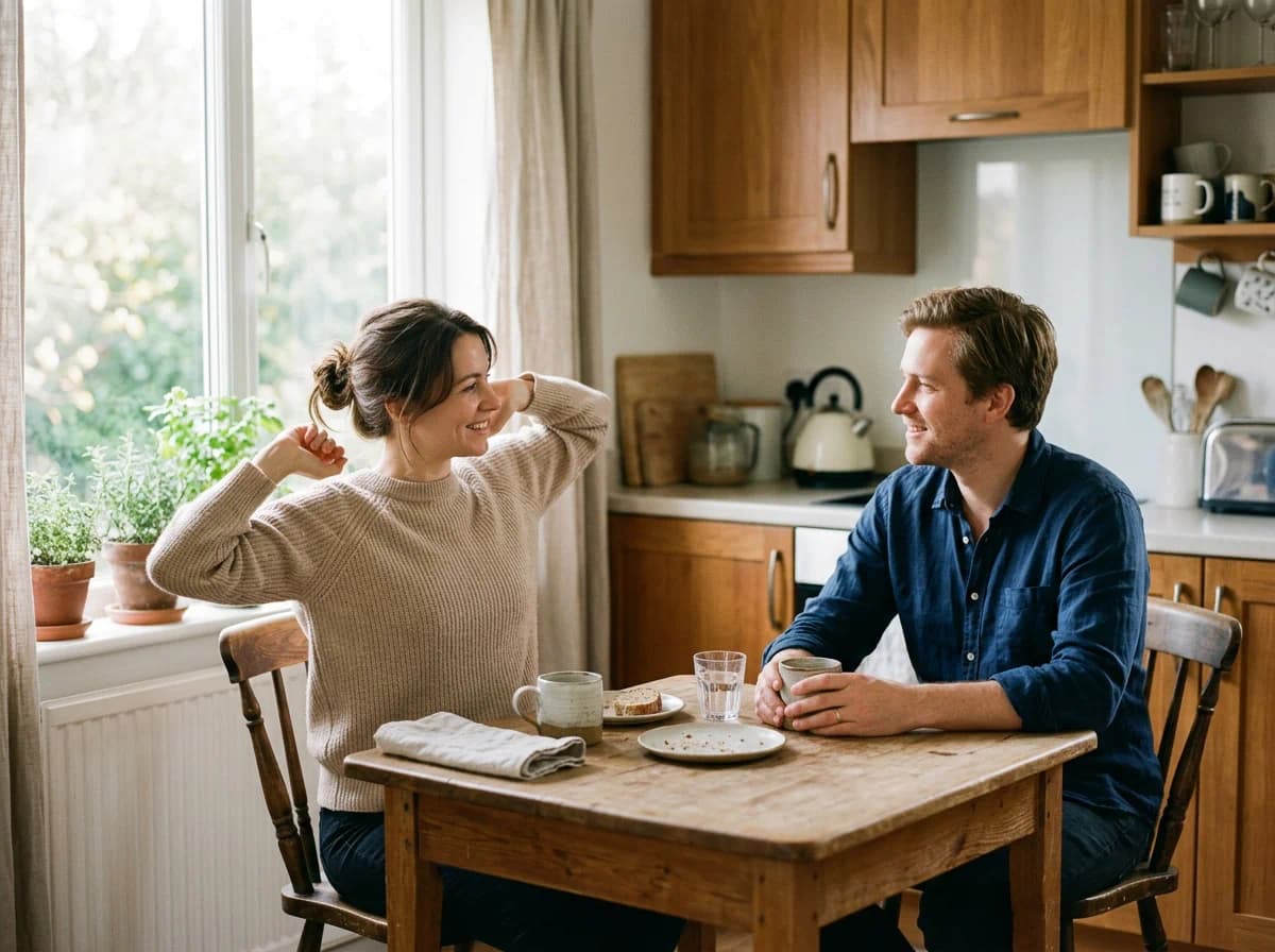 Couple rested after aligning on sleep habits before marriage