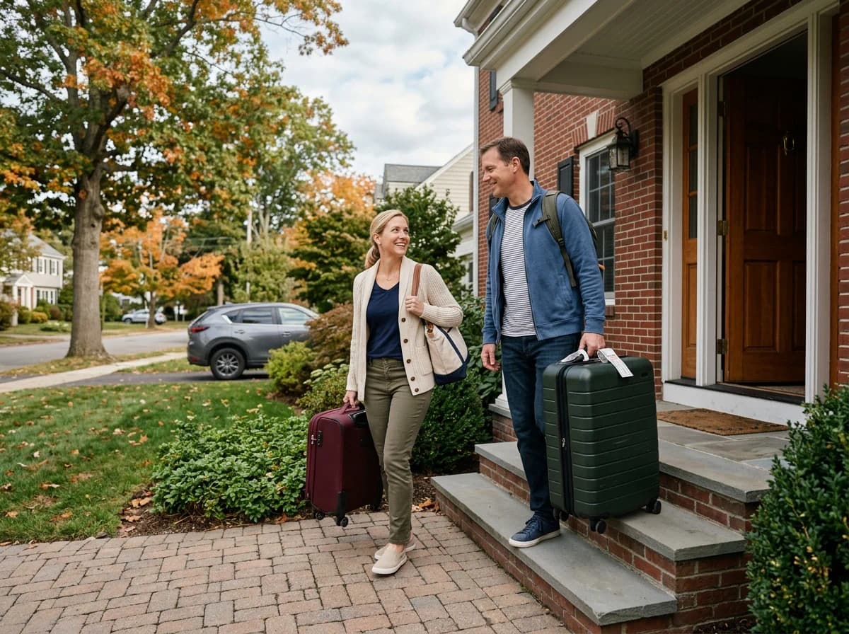 Couple relaxed after aligning on travel planning before marriage